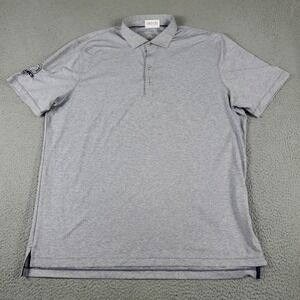 Johnnie O Polo Shirt Mens XL Blue Striped Casual Short Sleeve *